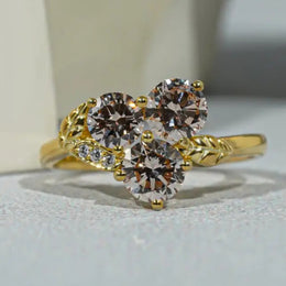 Wedding band vs engagement ring comparison with elegant diamond jewelry