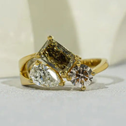 Cubic zirconia engagement rings with sparkling elegant luxury diamond style