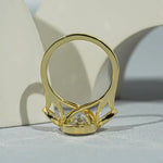 2 stone engagement ring with romantic dual diamond luxury setting