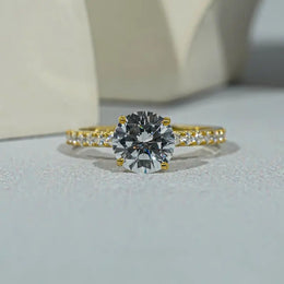 Dainty engagement rings with delicate diamond elegance and refined beauty