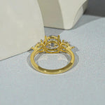 eternity wedding band paired with vintage wedding rings and fine jewelry rings luxury styling.