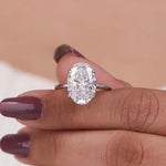 Round diamond engagement ring with classic brilliant luxury setting