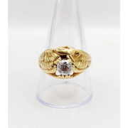 modern luxury lab grown radiant diamond ring 0.4 Ct with sparkling white stones engagement ring