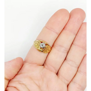 modern luxury lab grown radiant diamond ring 0.4 Ct with sparkling white stones engagement ring