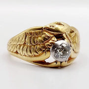modern luxury lab grown radiant diamond ring 0.4 Ct with sparkling white stones engagement ring