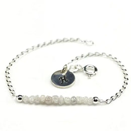 5.98 Ct white rough diamond bracelet in elegant luxury style For Fine Custom 