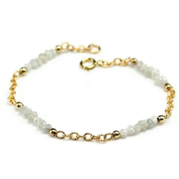 9.20 Ct white rough diamond bracelet in elegant luxury style For Fine Jewelry 