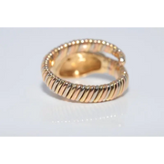 Delicate lab grown ring with round cut diamond in classic solitaire gold setting for her everyday elegance