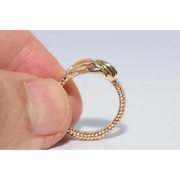 Delicate lab grown ring with round cut diamond in classic solitaire gold setting for her everyday elegance