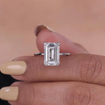 Sparkling lab grown diamond ring with princess cut diamond in contemporary setting for bold and stylish appearance