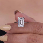 Sparkling lab grown diamond ring with princess cut diamond in contemporary setting for bold and stylish appearance