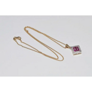 3.50 Ct lab-grown diamond vintage style necklace for women, elegant sparkling diamond jewelry with timeless design