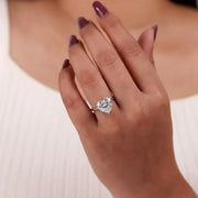 Black gold engagement rings with modern dark luxury diamond style
