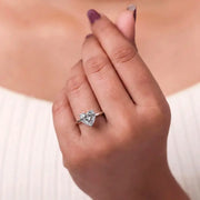 Black gold engagement rings with modern dark luxury diamond style