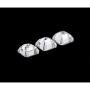 hexagon three stone diamond ring with 1 ct round solitaire diamond ring and 2 carat diamond ring round bridal style