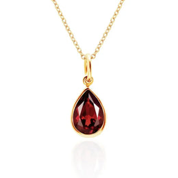 2.00 Ct Genuine Red Diamond Necklace Minimalist Elegant Pendant Fine Jewelry Gift for Women