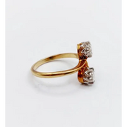 modern pear shaped lab created diamond ring 1.00 Ct elegant wedding ring for her