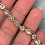 11.06 Ct moissanite round diamond white tennis necklace with brilliant sparkle luxury jewelry elegant design