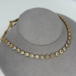11.06 Ct moissanite round diamond white tennis necklace with brilliant sparkle luxury jewelry elegant design
