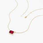0.83 Ct Genuine Red Diamond Necklace Elegant Timeless Pendant Fine Jewelry for Women