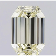 Shop a 3.07 Ct champagne yellow lab grown diamond featuring a modified octagon step cut. This elegant geometric stone offers a refined look, perfect for custom engagement rings and luxury jewelry designs.