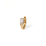 0.60 Ct lab grown pear cut diamond earrings for women in elegant pear shape design