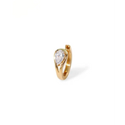 0.60 Ct lab grown pear cut diamond earrings for women in elegant pear shape design