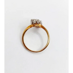 modern pear shaped lab created diamond ring 1.00 Ct elegant wedding ring for her