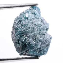 uncut raw diamond ring with natural raw rough diamond crystal appearance blue rough diamond 