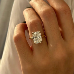 6 carat cushion cut diamond ring with brilliant facets and elegant setting