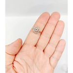 1.05 Ct lab created diamond ring handmade fine jewelry for women elegant unique engagement ring