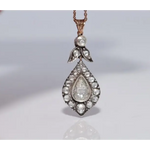 1.30 Ct natural rose cut diamond loose stone with vintage antique style sparkle, ideal for custom fine jewelry making and elegant timeless designs