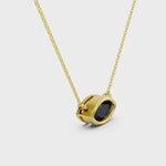 2.00 Ct marquise cut black diamond necklace in luxury natural diamond jewelry style
