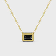 2.00 Ct Natural Black Diamond Pendant Necklace Elegant Gift for Her