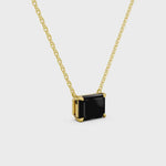 2.00 Ct Natural Black Diamond Pendant Necklace Elegant Gift for Her