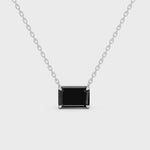 2.00 Ct Natural Black Diamond Pendant Necklace Elegant Gift for Her
