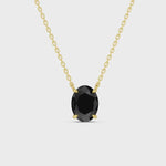 2.00 Ct Natural Black Diamond Statement Pendant Necklace Unique Gift for Women