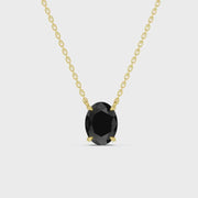 2.00 Ct Natural Black Diamond Statement Pendant Necklace Unique Gift for Women
