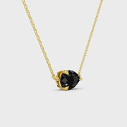 2.00 Ct black pear natural diamond with luxury fine jewelry design and elegant pear shape brilliance