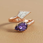 1.30 Ct TOI lab grown round diamond ring, classic prong gold setting, elegant everyday jewelry.