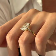 6 carat cushion cut diamond ring with brilliant facets and elegant setting