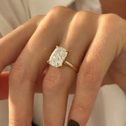 6 carat cushion cut diamond ring with brilliant facets and elegant setting