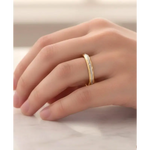 Dainty personalized alphabet gold ring sleek signet jewelry for women elegant design