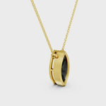 2.00 Ct marquise cut black diamond necklace with luxury natural diamond jewelry design