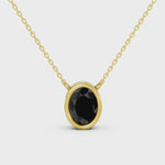 2.00 Ct Natural Black Diamond Pendant Necklace Timeless Minimalist Fine Jewelry for Women