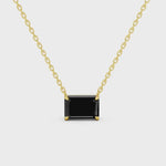 2.00 Ct Natural Black Diamond Pendant Necklace Elegant Gift for Her