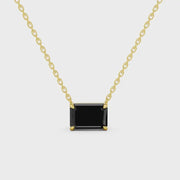 2.00 Ct Natural Black Diamond Pendant Necklace Elegant Gift for Her