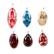 Luxury Lab Grown Fancy Diamond Yellow Oval, Blue Marquise, Pink, Red Pear and Oval Cut Diamond For Fine Jewelry