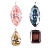 Lab Grown Fancy Color Diamonds Emerald, Pear, Marquise & Pink Brown Diamond for Jewelry Making