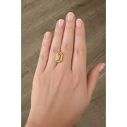 9.34 Ct fancy intense yellow orange lab grown diamond in emerald cut, VS1 clarity vibrant step cut loose diamond for luxury custom jewelry